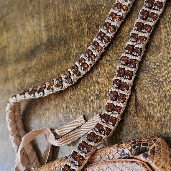 Ambre Babzoe Genuine Python Snakeskin Purse - Picture 7 of 12